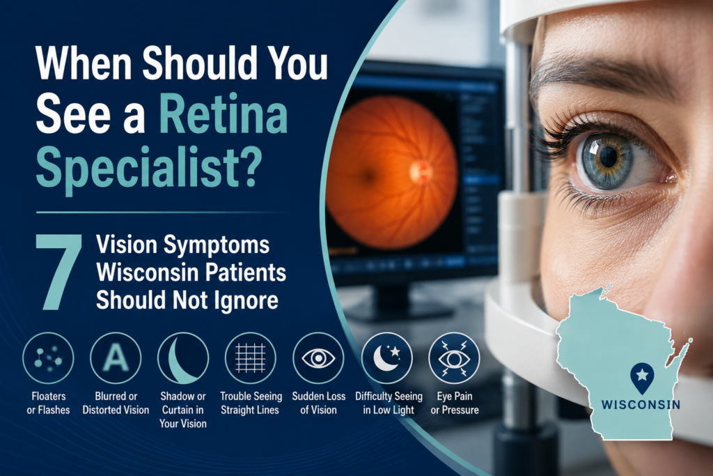 When Should You See a Retina Specialist? 7 Vision Symptoms Wisconsin Patients Should Not Ignore